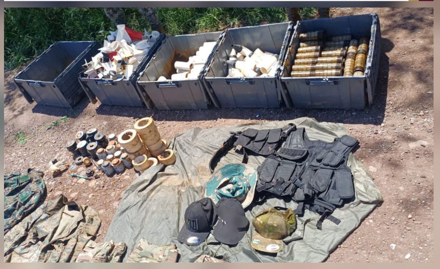 Autoridades aseguran objetos del delito en Sinaloa