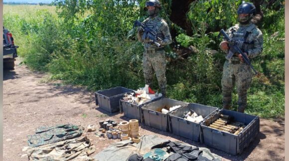 Autoridades detectan y destruyen explosivos en Culiacán y desmantelan un campamento en San Ignacio, Sinaloa