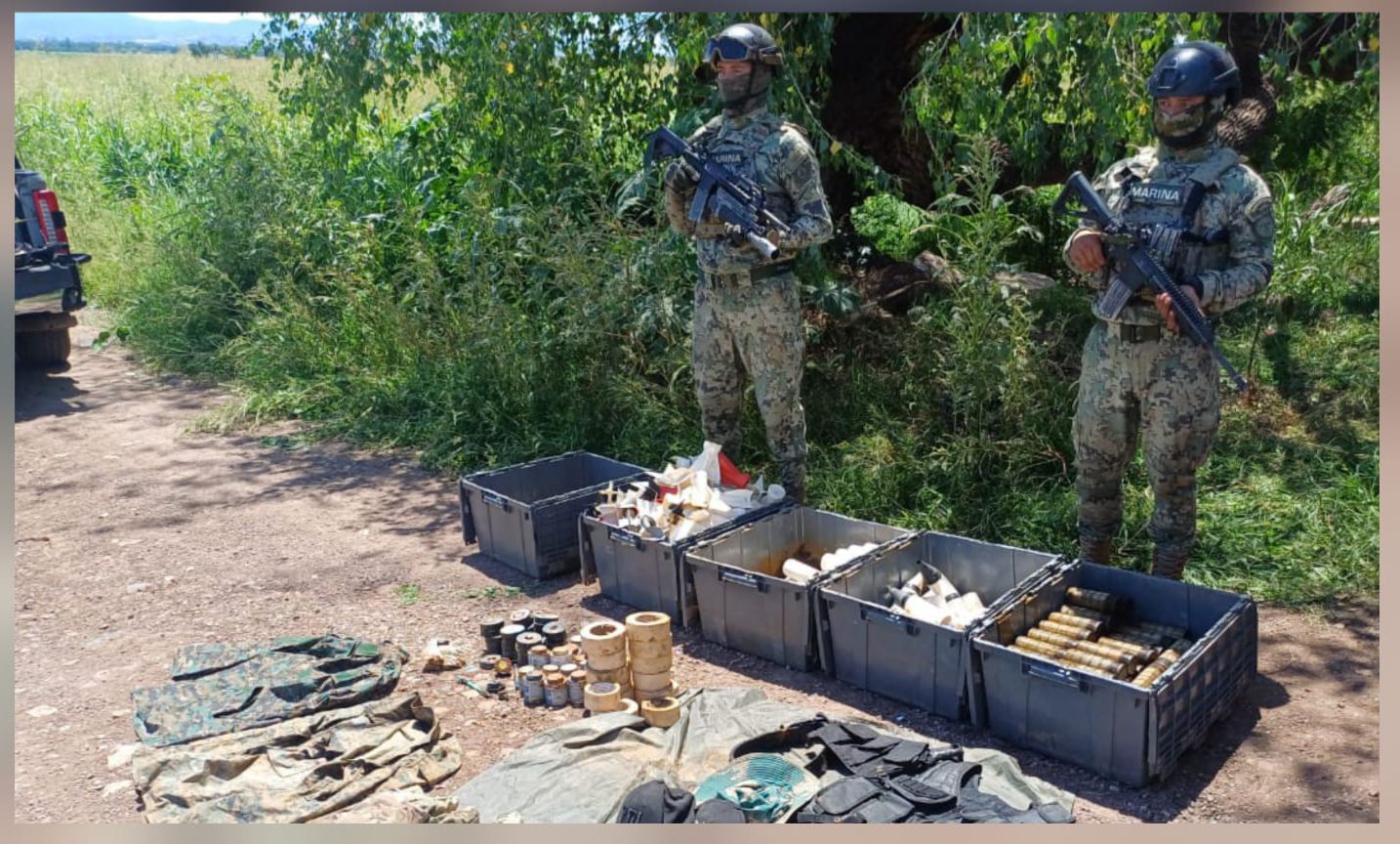 Autoridades aseguran objetos del delito en Sinaloa