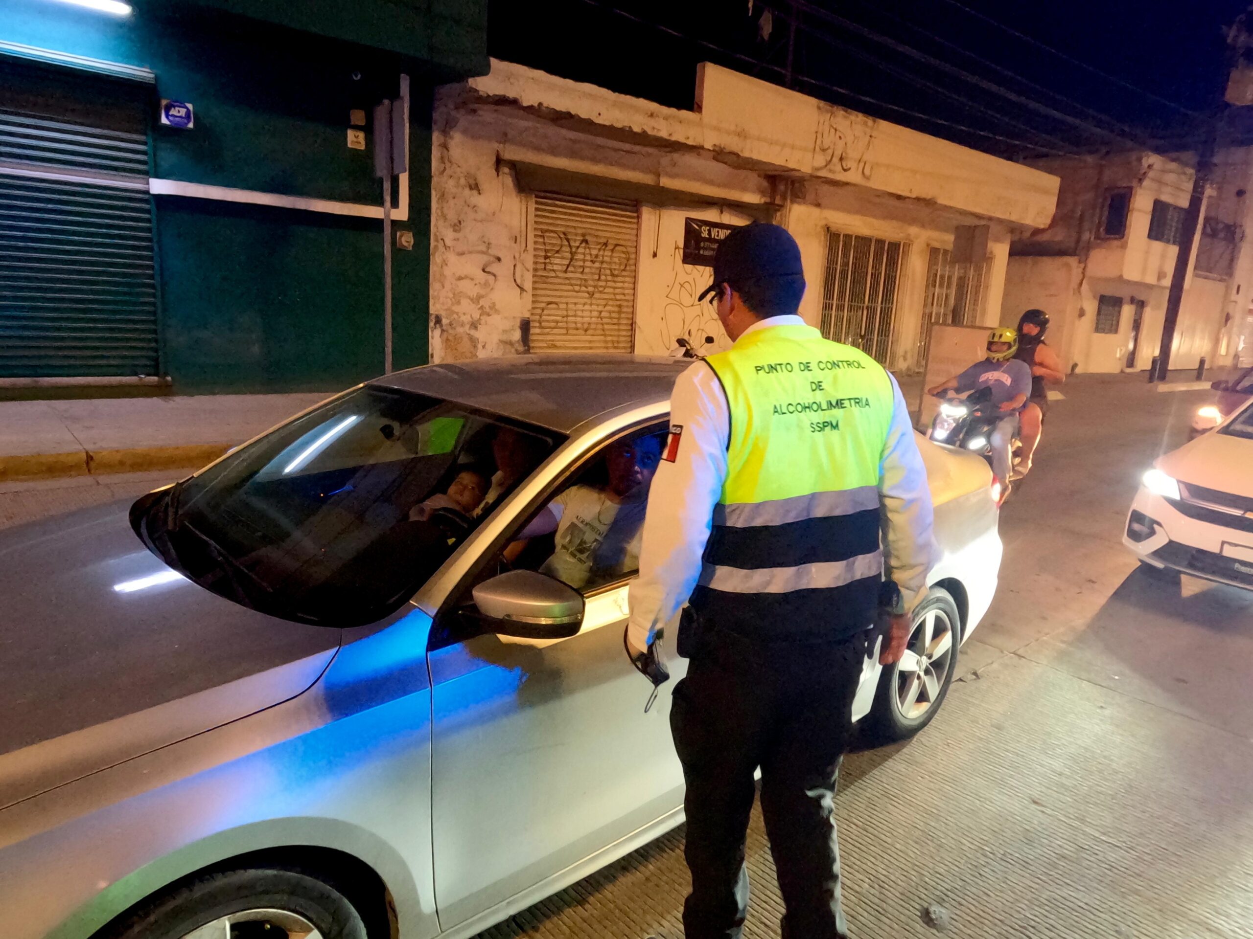 operativo de prevención de accidentes viales Alcoholímetro