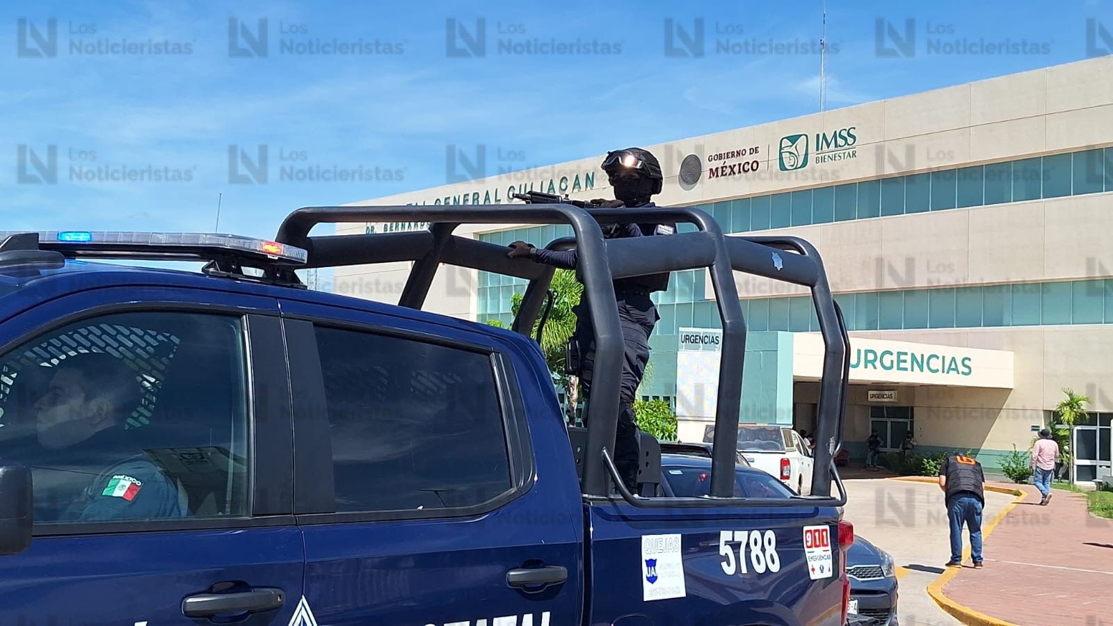 Elementos de seguridad despliegan operativo en el Hospital General de Culiacán