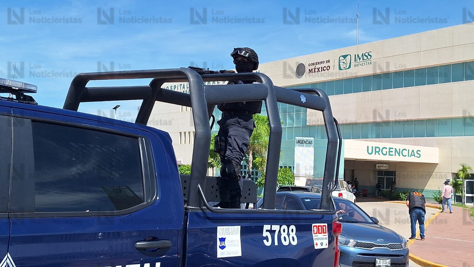 Elementos de seguridad despliegan operativo en el Hospital General de Culiacán