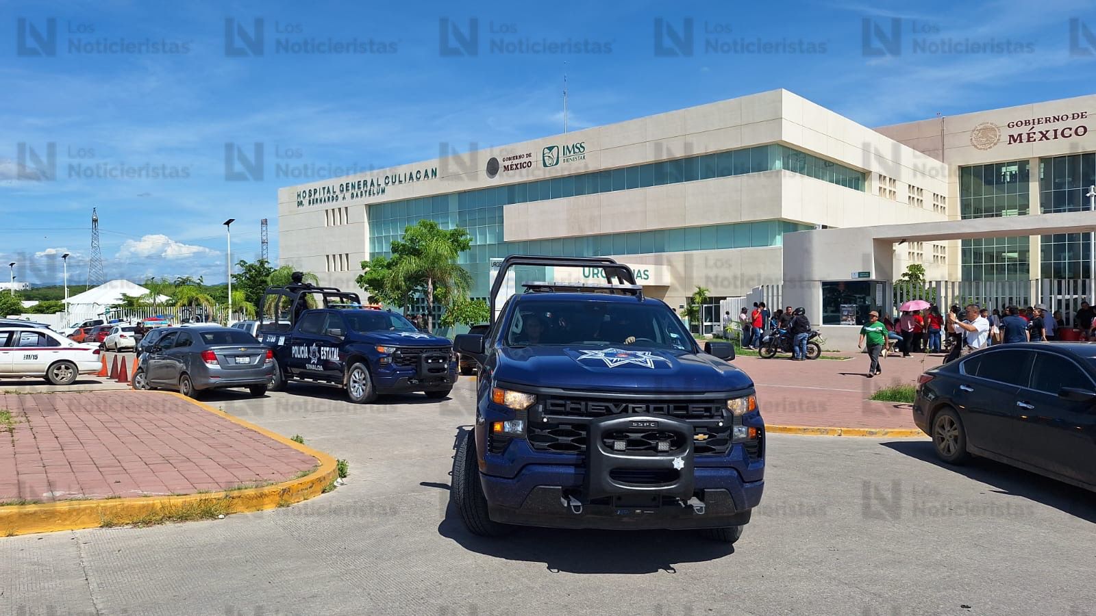 Elementos de seguridad despliegan operativo en el Hospital General de Culiacán