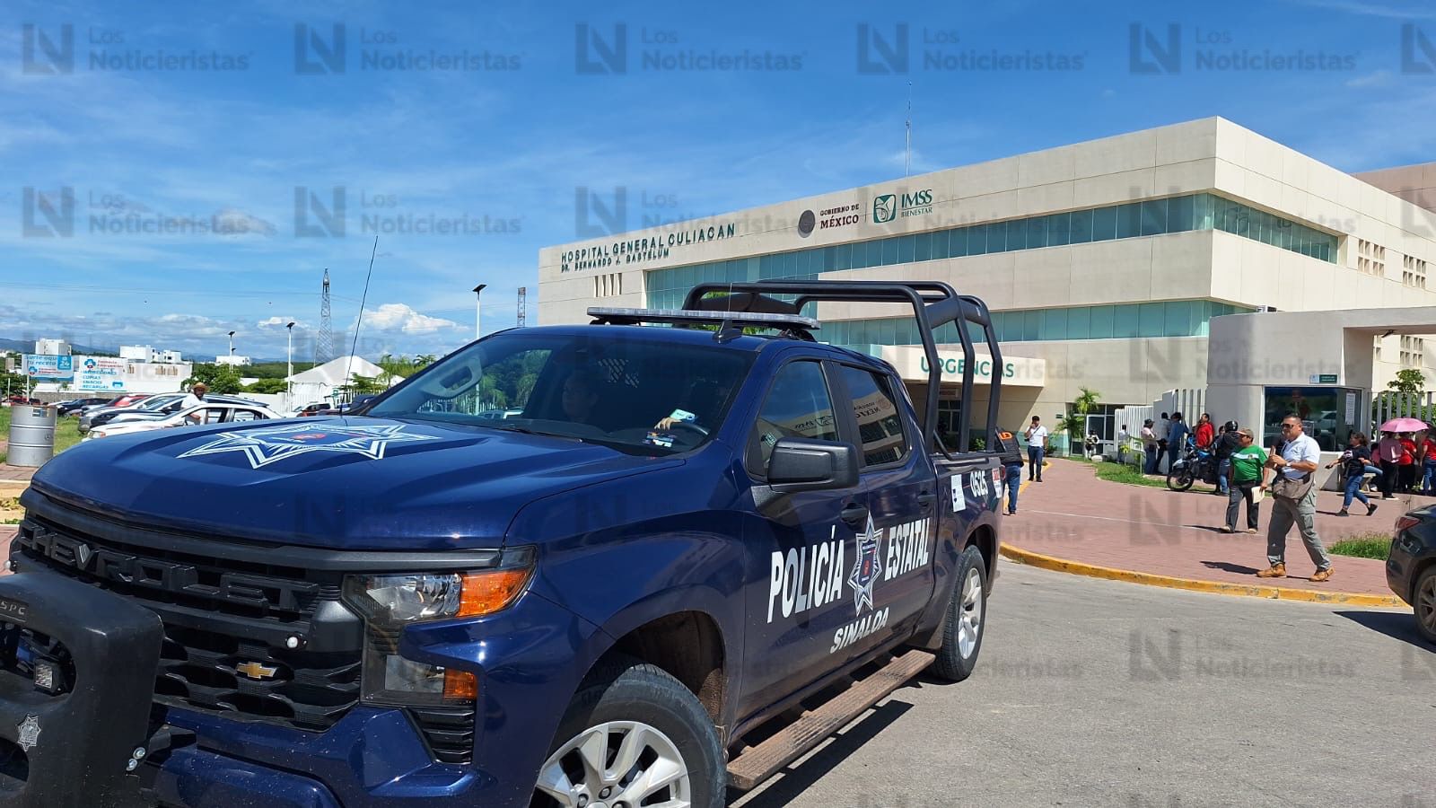 Elementos de seguridad despliegan operativo en el Hospital General de Culiacán