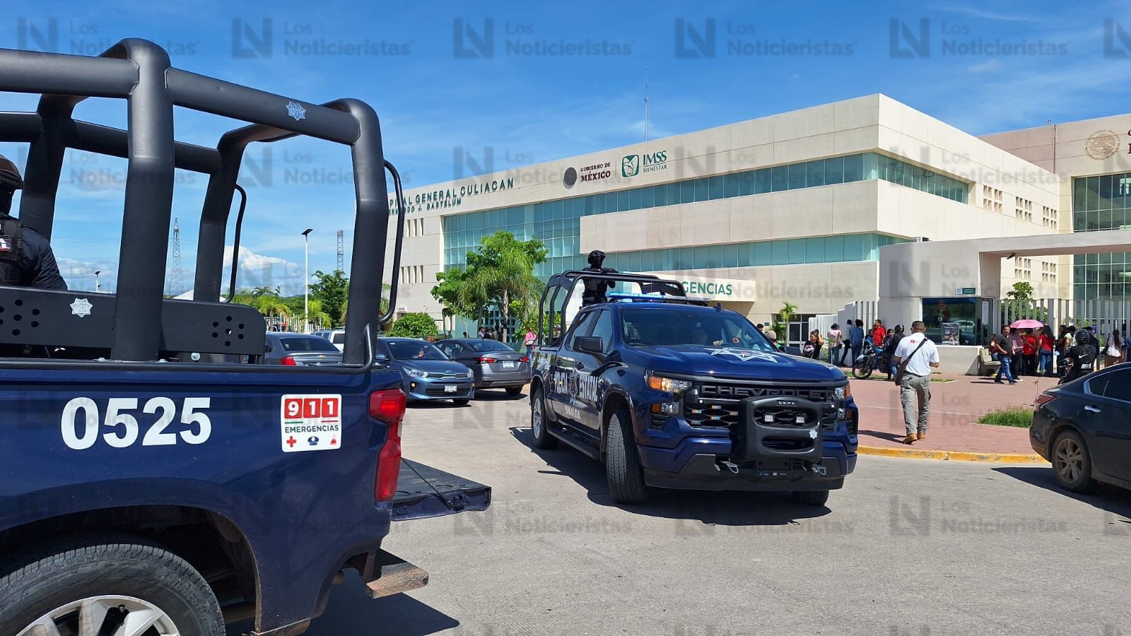 Elementos de seguridad despliegan operativo en el Hospital General de Culiacán