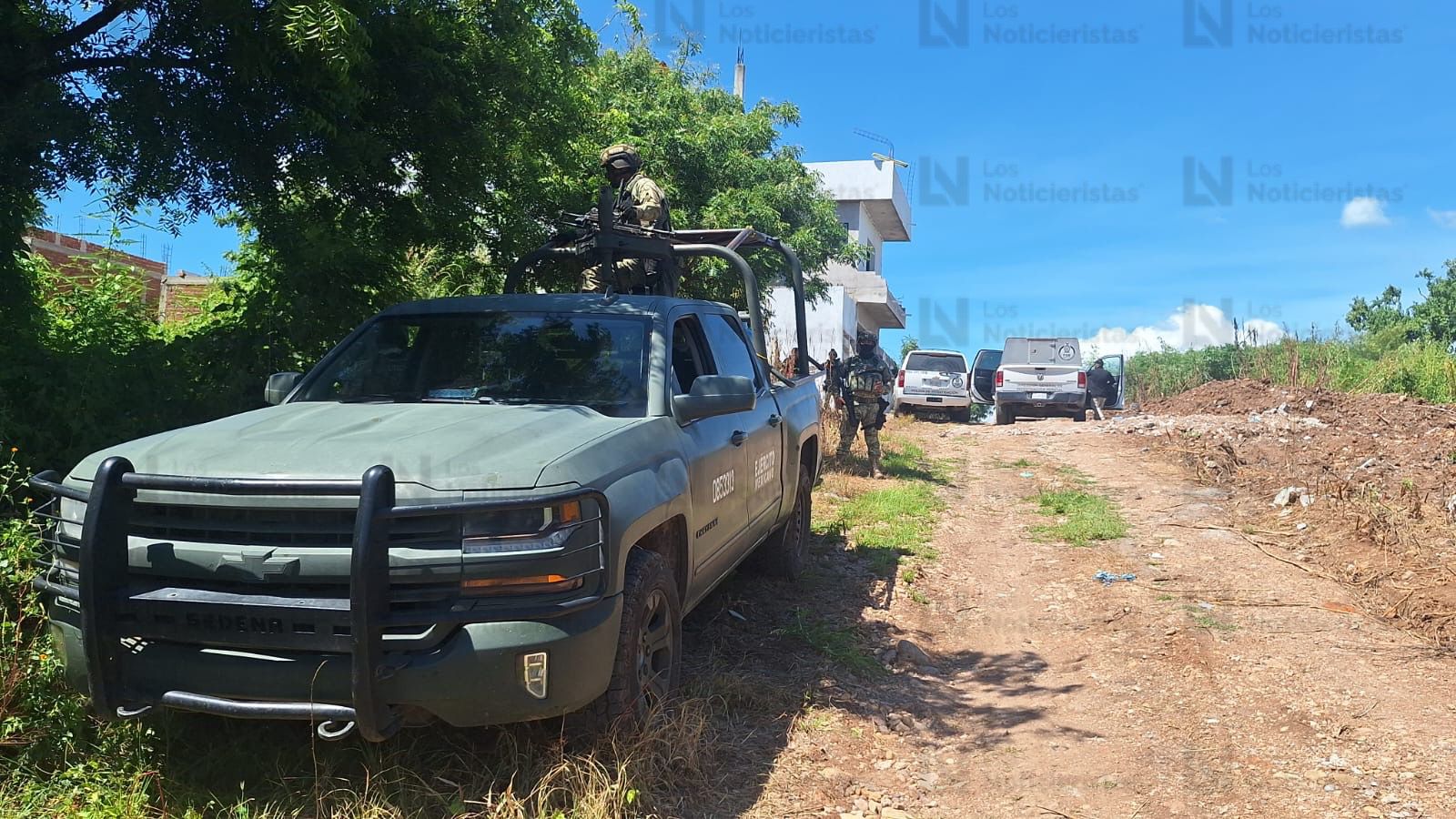 personal del ejercito resguardo la zona del crimen en lomas de imala