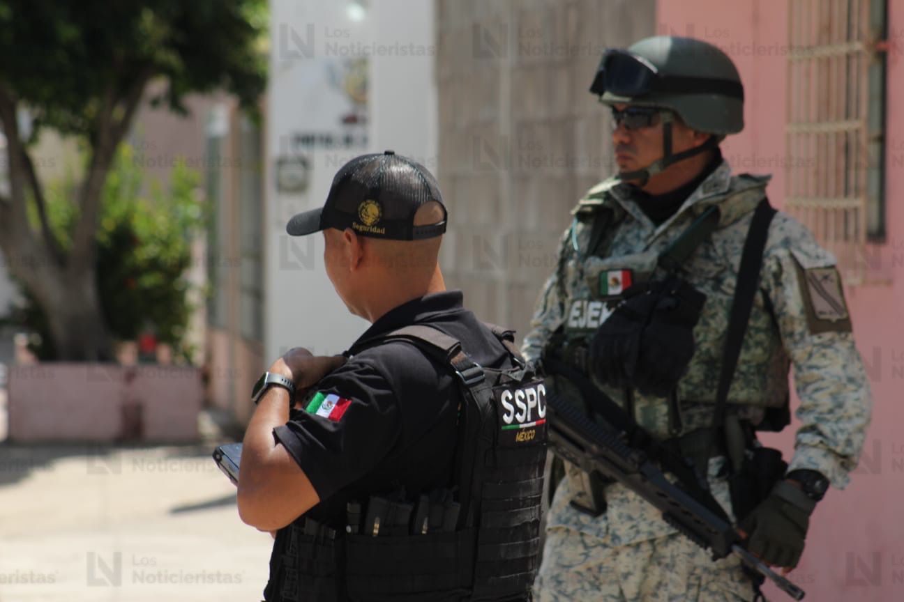 Personal del ejercito asegura zona