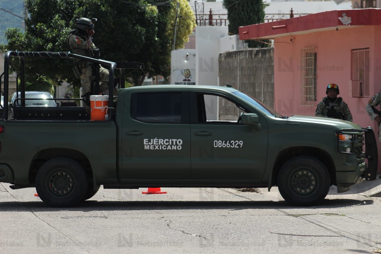 Personal del ejercito asegura zona