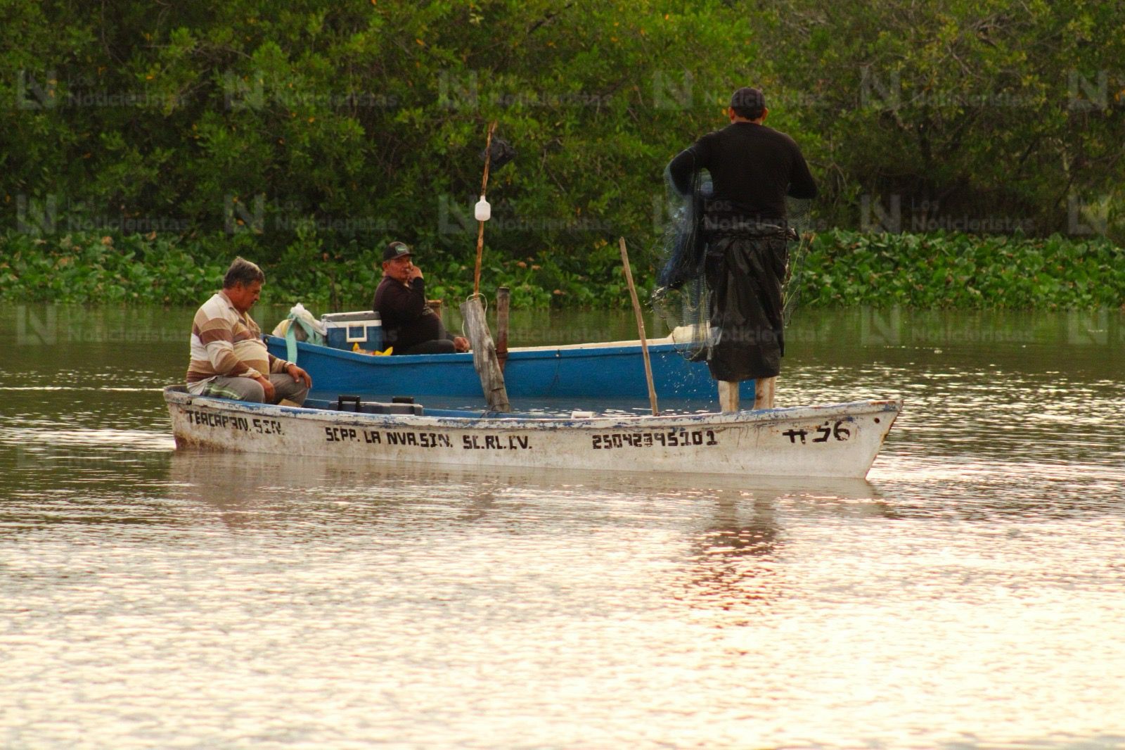 Pescadores de El Ostial en Mazatlán, Sinaloa inicia la zafra camaronera