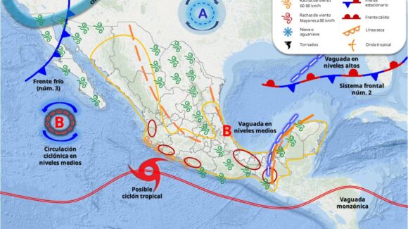 ¡Sería el viernes! La tormenta tropical Mario surgiría frente a las costas de Guerrero; ascendería hacia Sinaloa