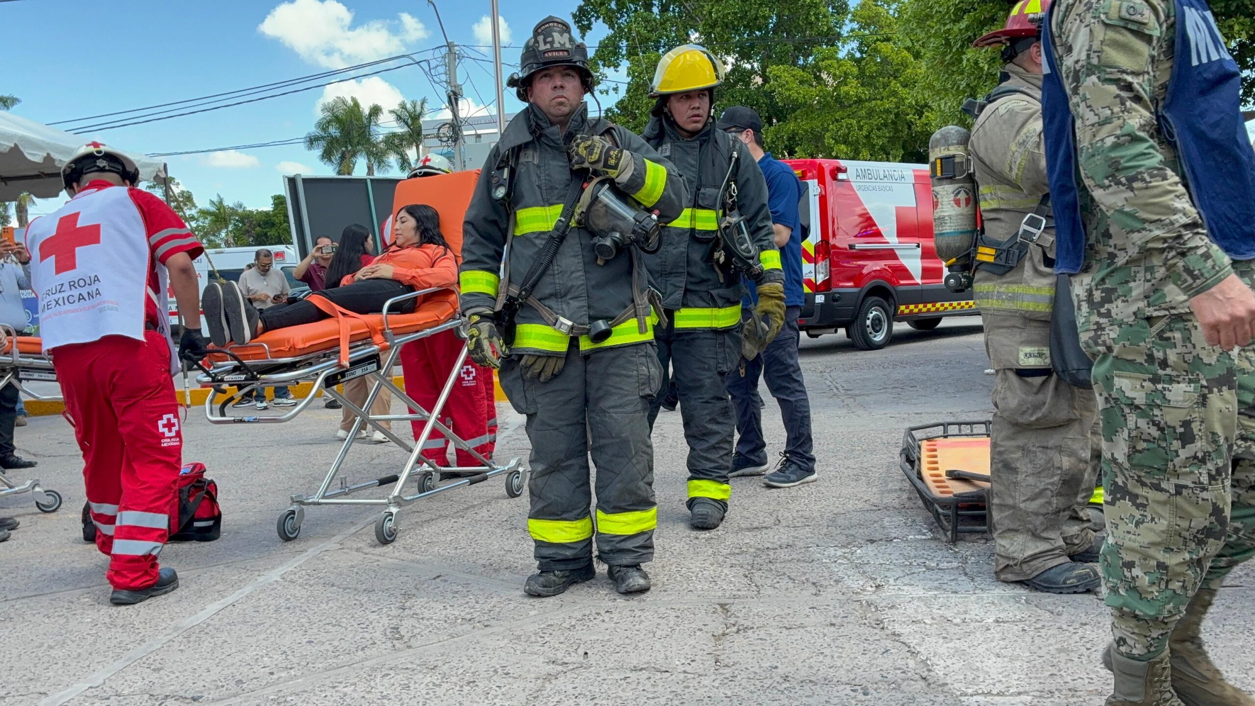 realizan simulacro en ahome sinaloa bomberros