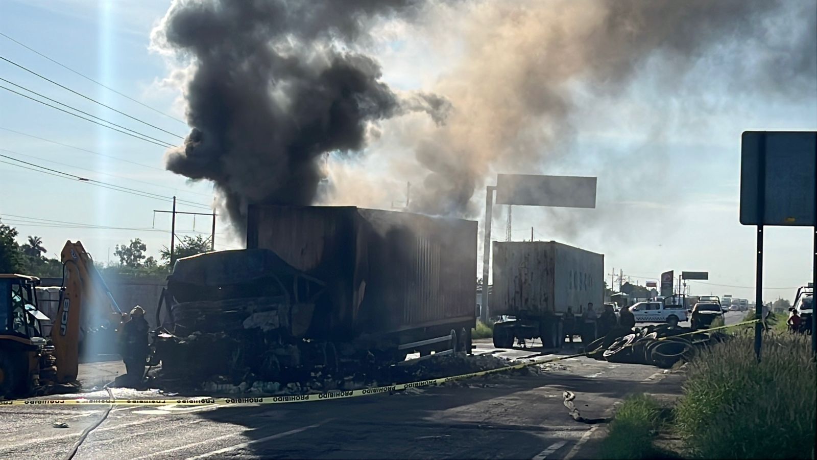 reducido a cenizas termino el trailer accidentado