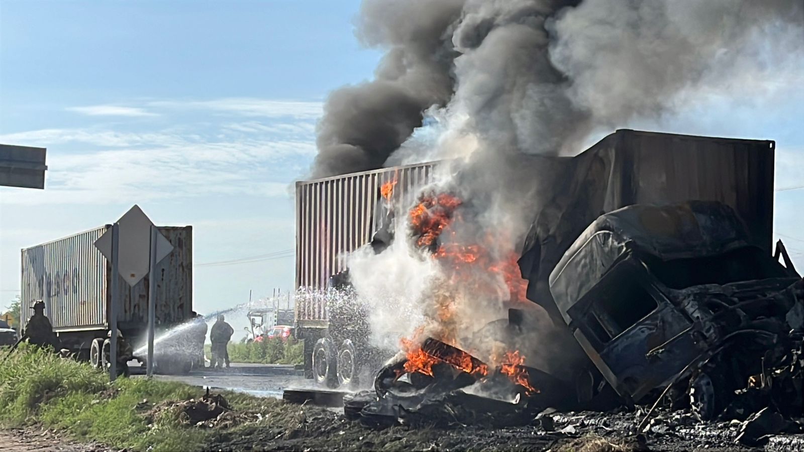 reducido a cenizas termino el trailer accidentado