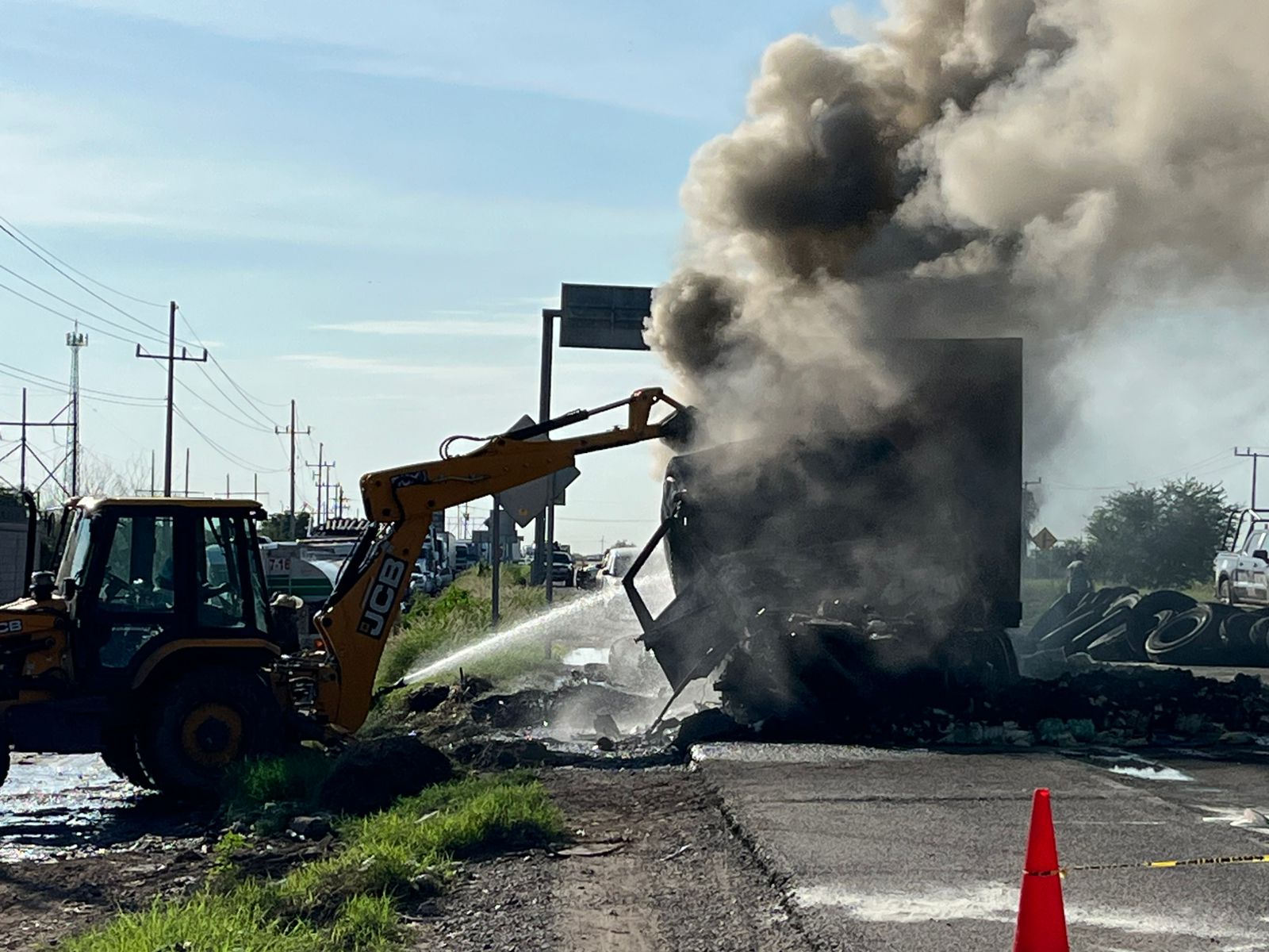 reducido a cenizas termino el trailer accidentado