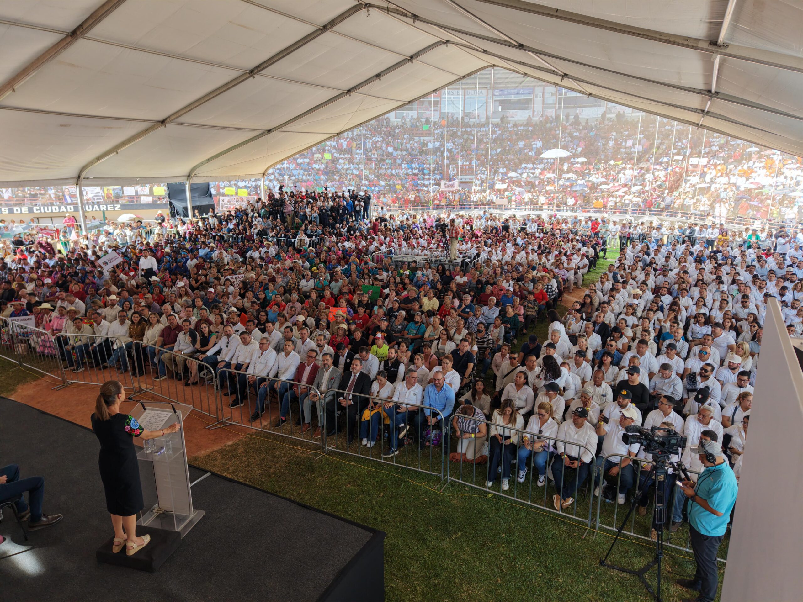 Claudia Sheinbaum lleva su rendición de cuentas a Chihuahua