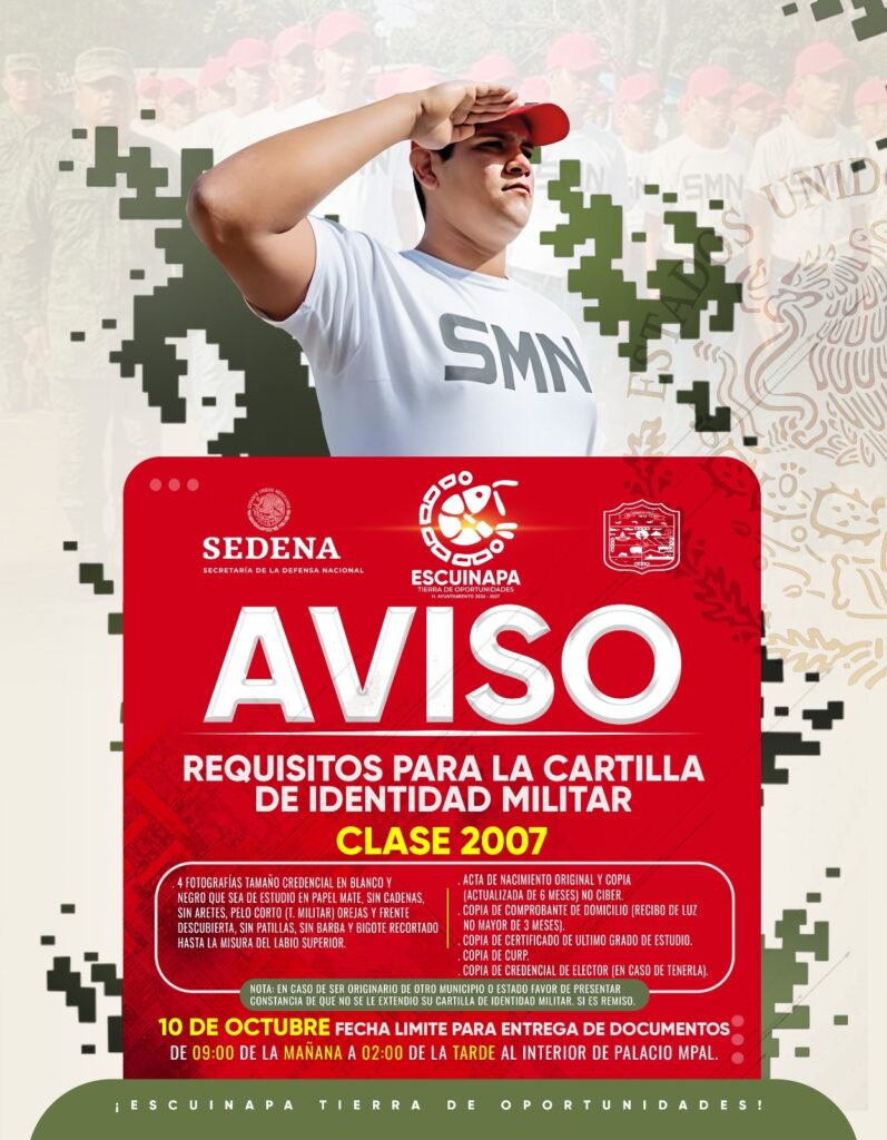 Requisitos para la cartilla militar