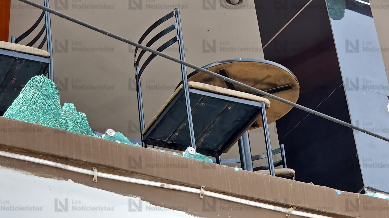 Restaurante dañado tras balaceras en Villa Juárez, Navolato