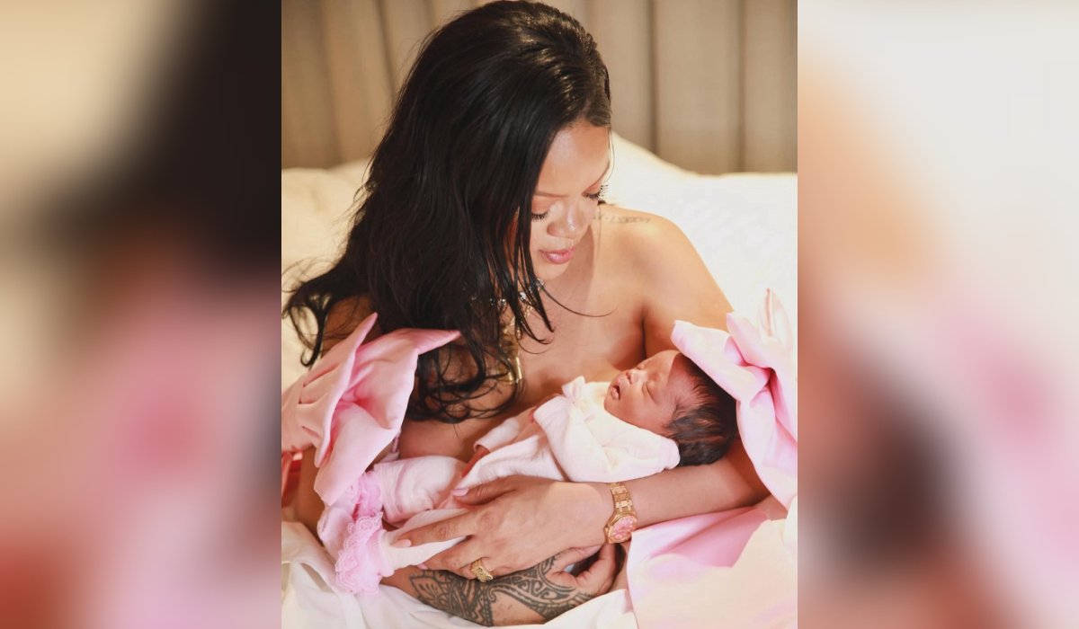 Rihanna con su hija