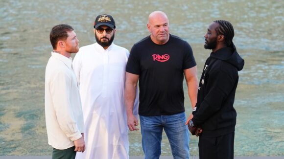 ‘Canelo’ Álvarez y Terence Crawford tienen primer cara a cara en Las Vegas