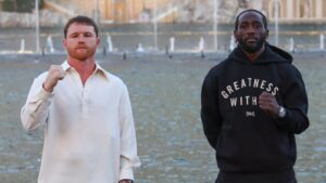 Saúl 'Canelo' Álvarez y Terence Crawford en Las Vegas