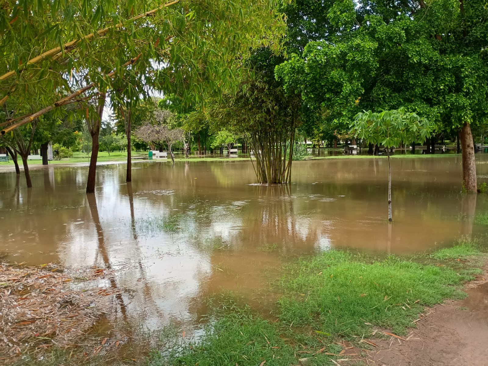 Se inunda el parque Sinaloa