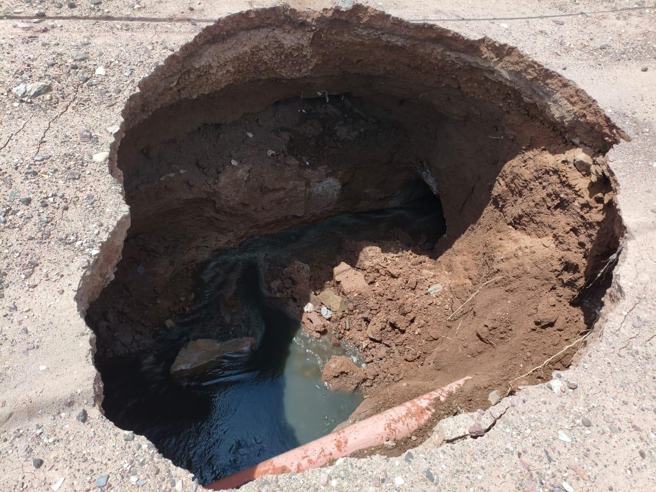se registra socavon en los mochis sin