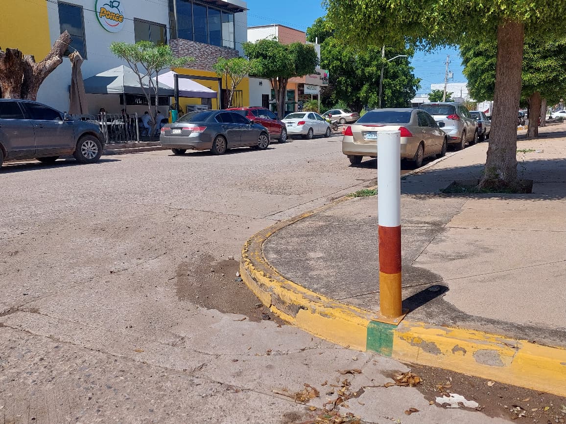 Semáforo de medición de agua de lluvia en Guamúchil