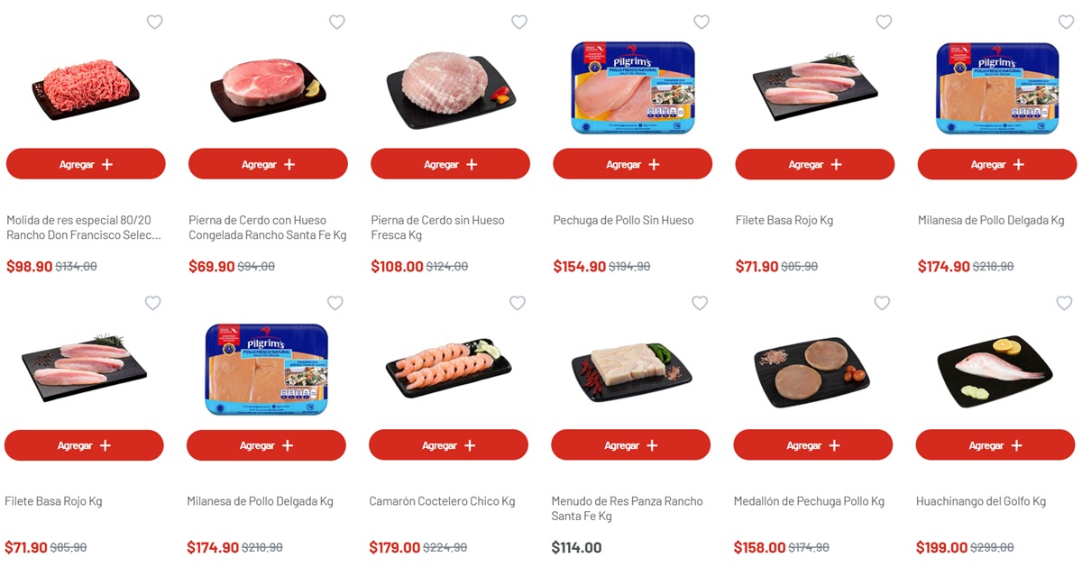 Ofertas en carnes y pescados en Soriana