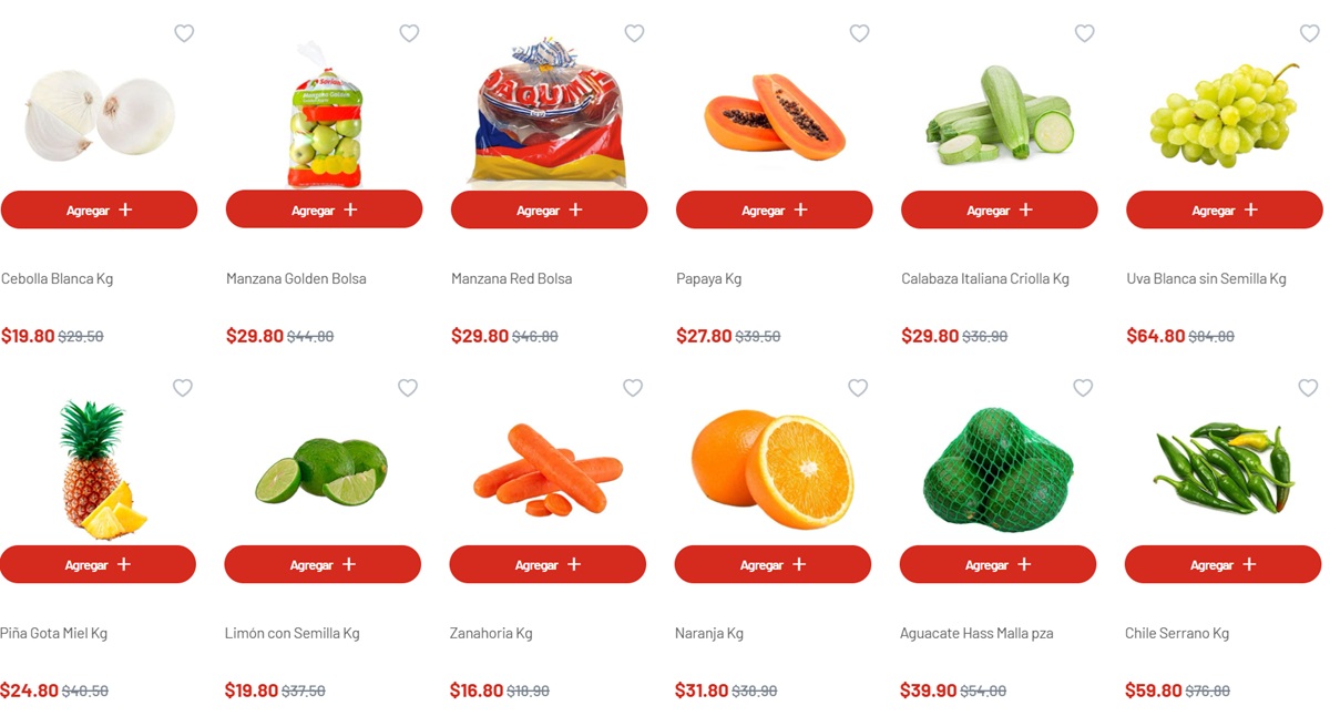 Ofertas en Frutas y Verduras en Soriana