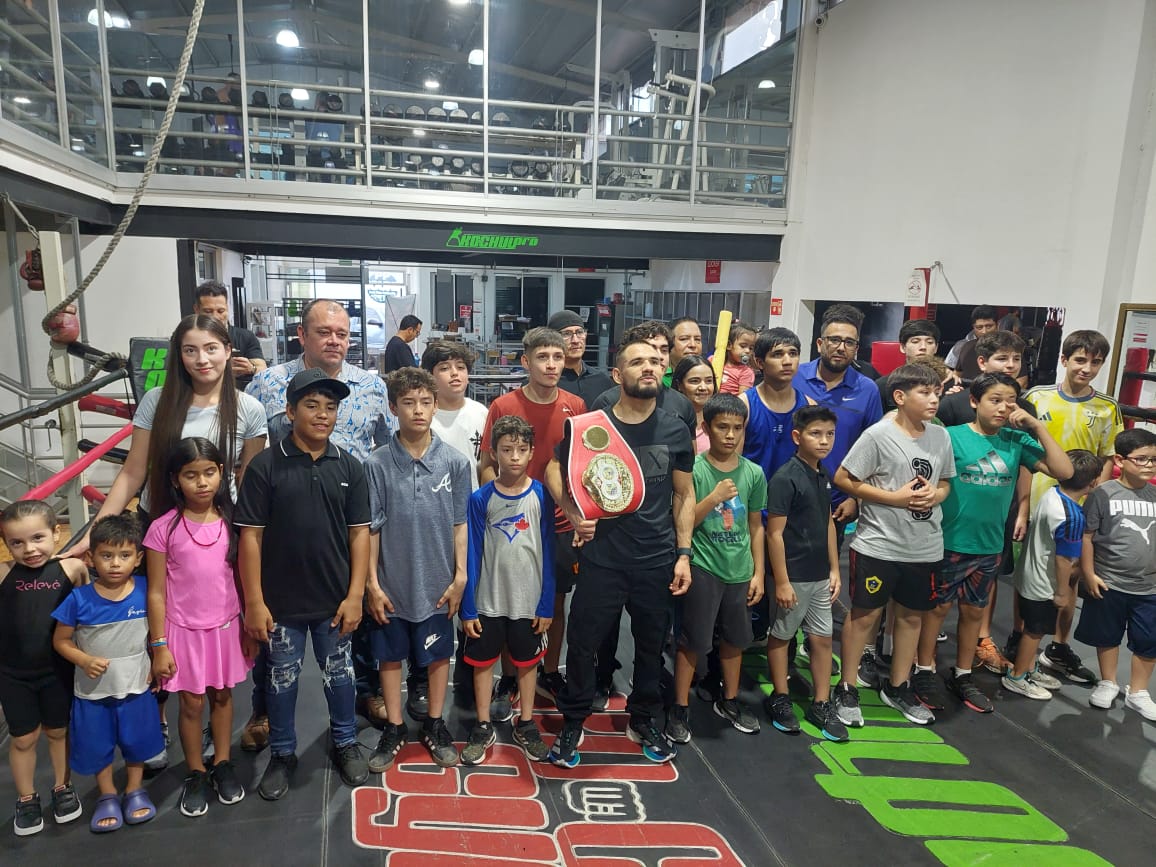 "Sugar" Núñez en un entrenamiento en el CUM de Los Mochis