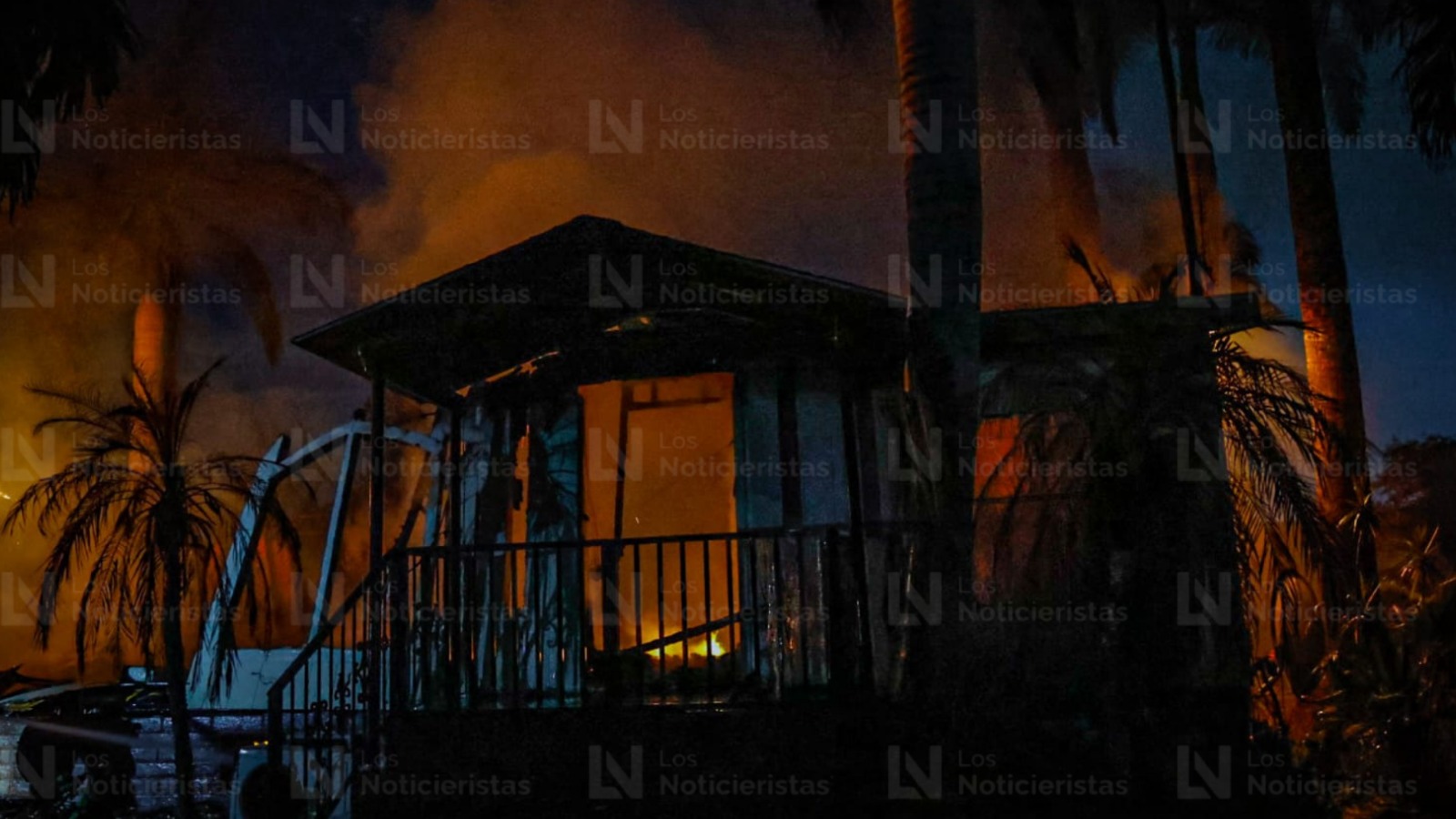 Incendio consume estructuras en hacienda La Chaparrita, en Bachigualato, Culiacán