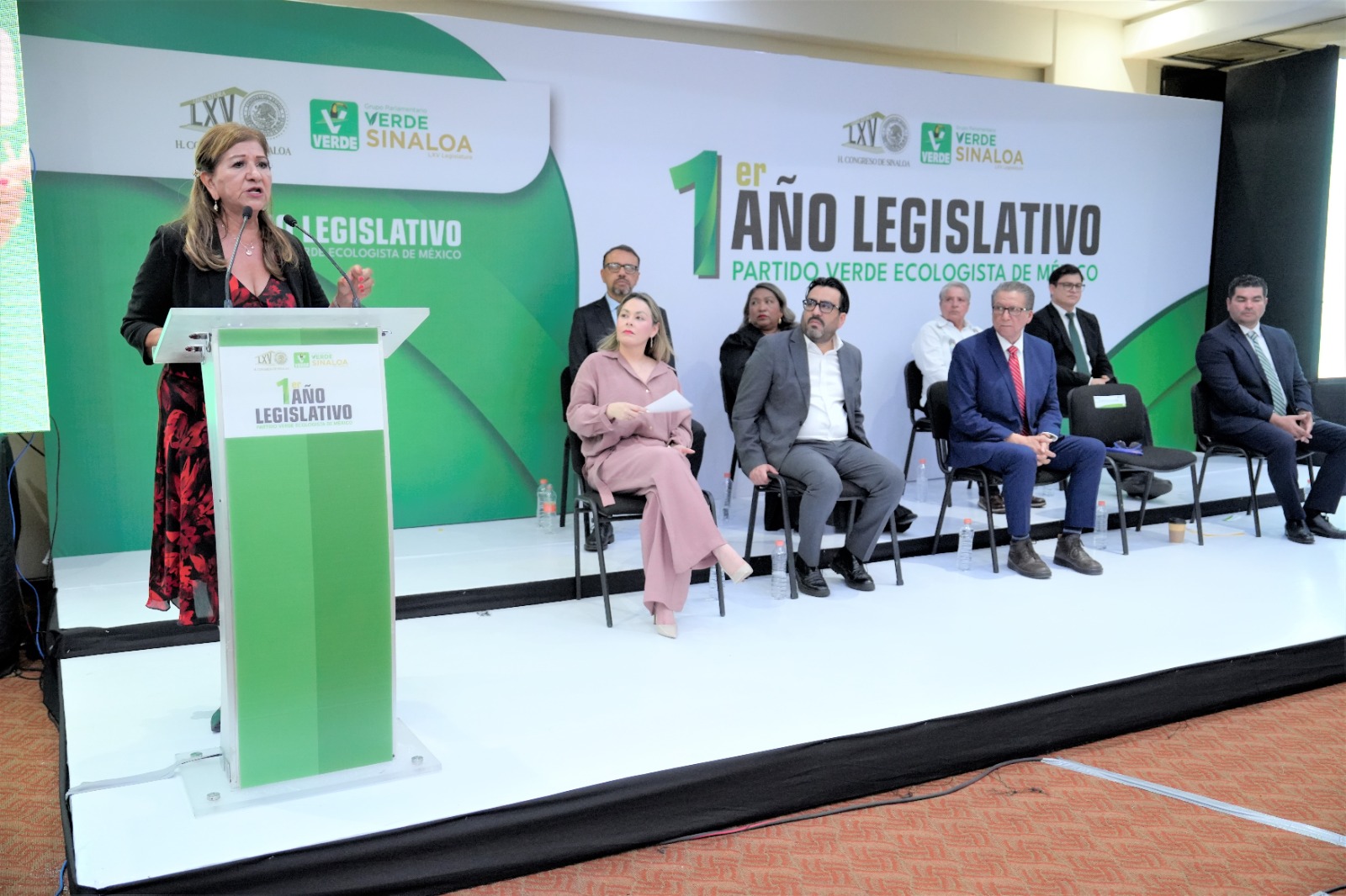 Tere Guerra en el Primer Informe del PVEM en Culiacán, Sin.