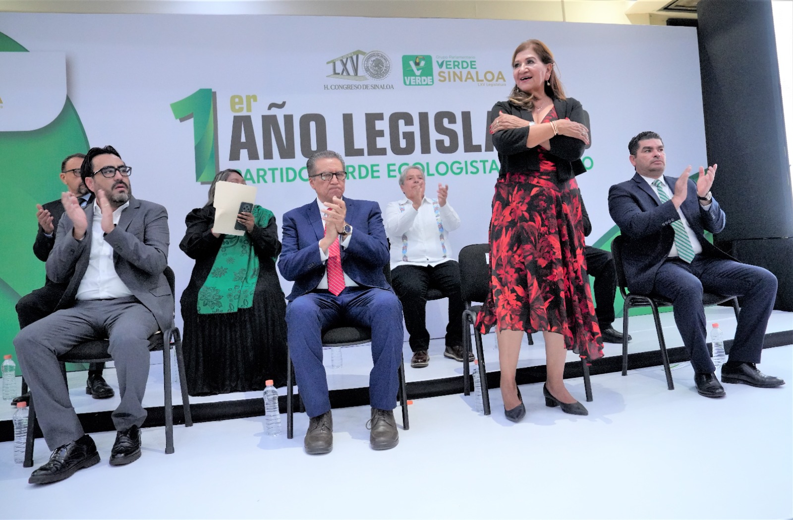 Tere Guerra en el Primer Informe del PVEM en Culiacán, Sin.