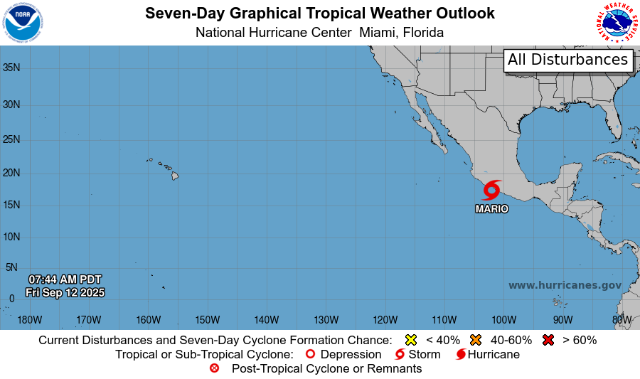 tormenta tropical mario