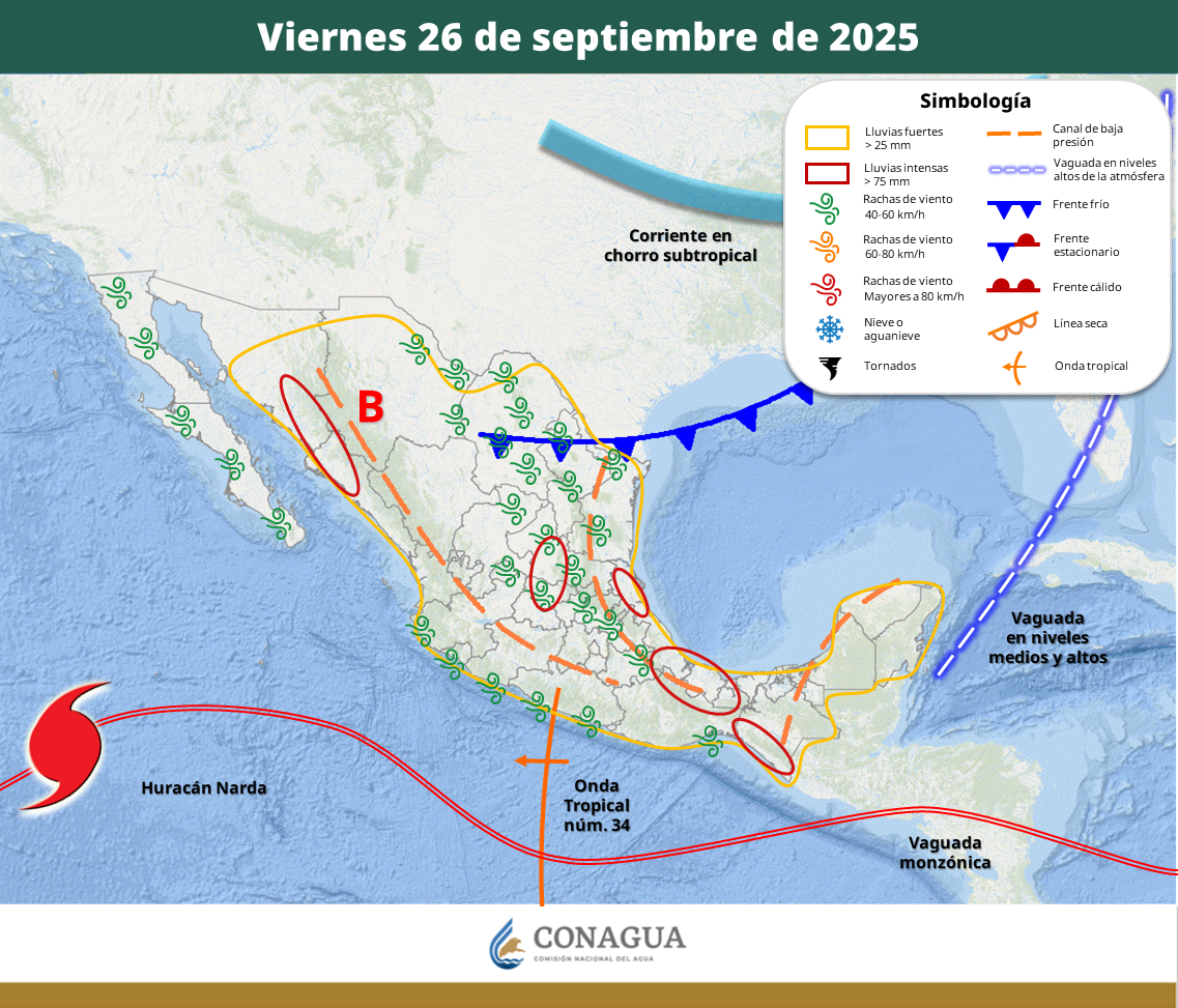 tormenta tropical narda