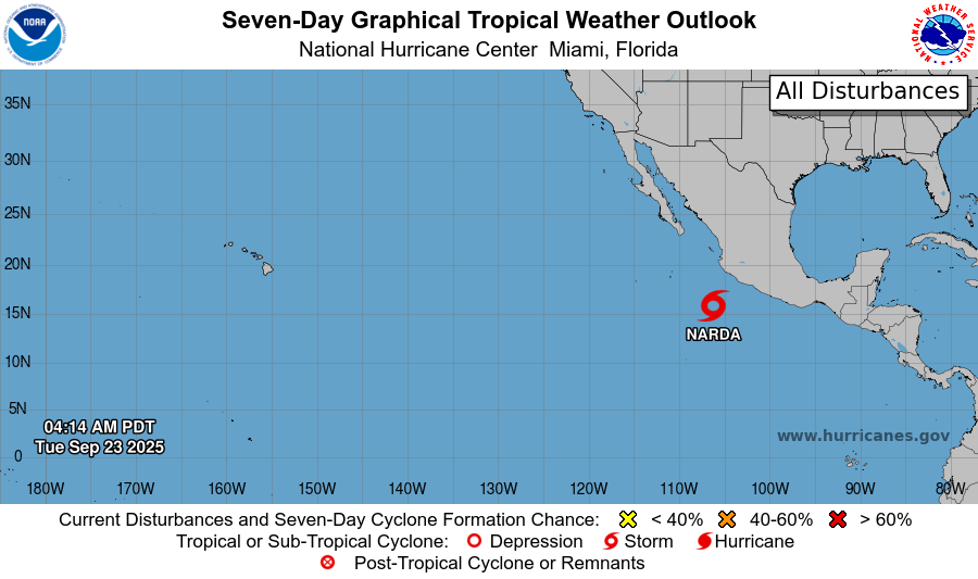 tormenta tropical narda