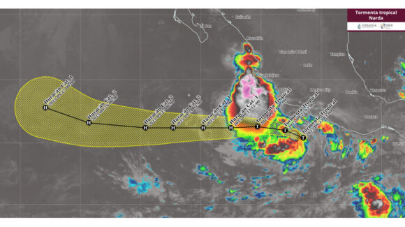 ¡Sería huracán mañana! La tormenta tropical ‘Narda’ se fortalece frente a Guerrero y Michoacán