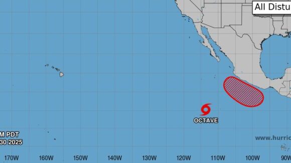 ¡Surge Octave! La nueva tormenta tropical está muy alejada en el Pacífico mexicano