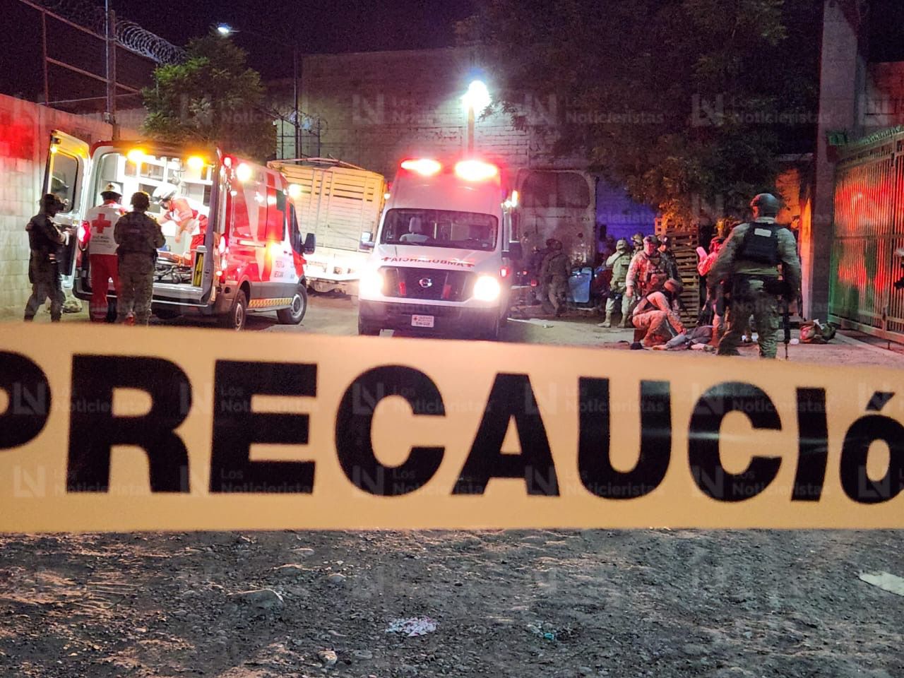Cuatro lesionados fueron trasladados por ambulancias a un hospital de Culiacán