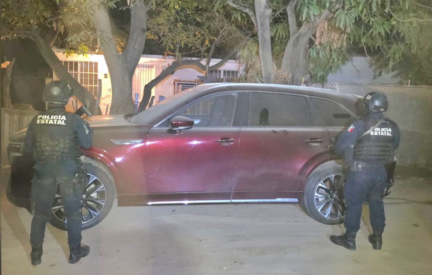 Vehículo robado asegurado en Culiacán, Sinaloa