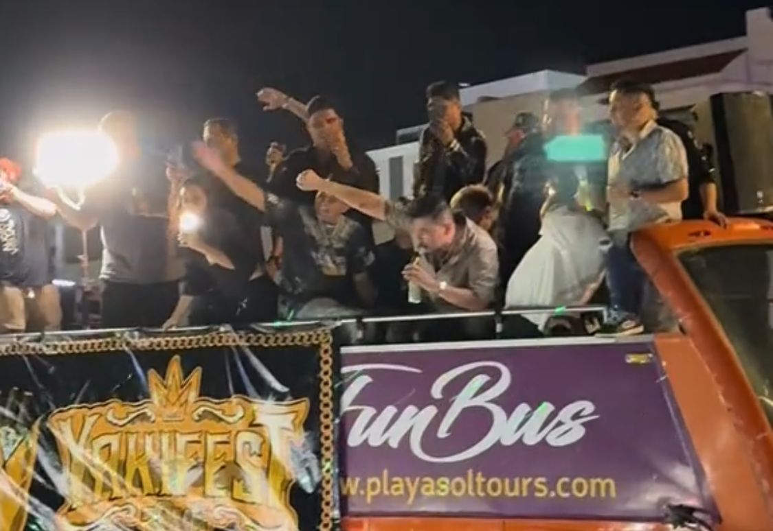 El "Yaki" promociona el Yakifest en el Malecón de Mazatlán