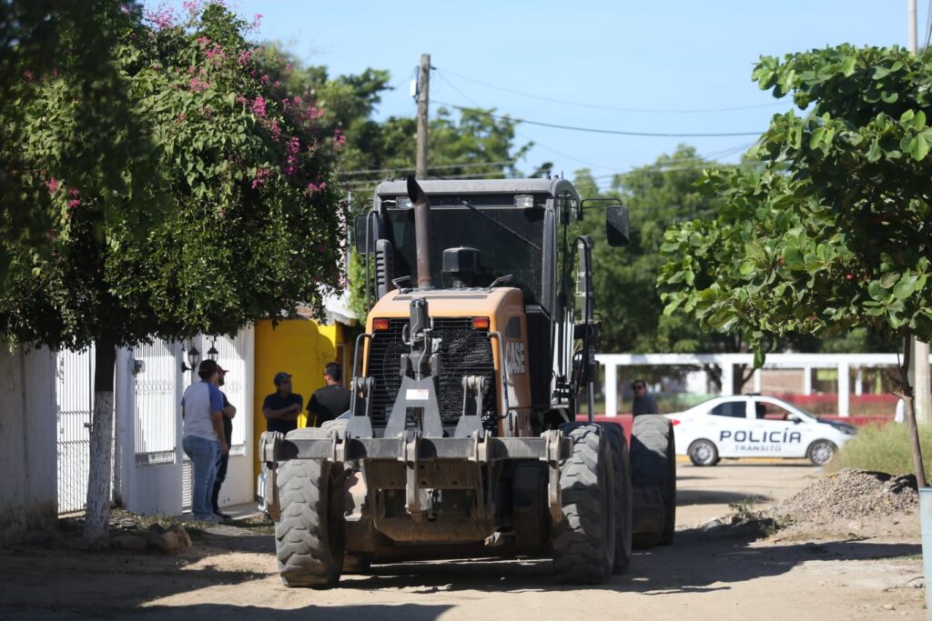 caminos raspado en la zona rural
