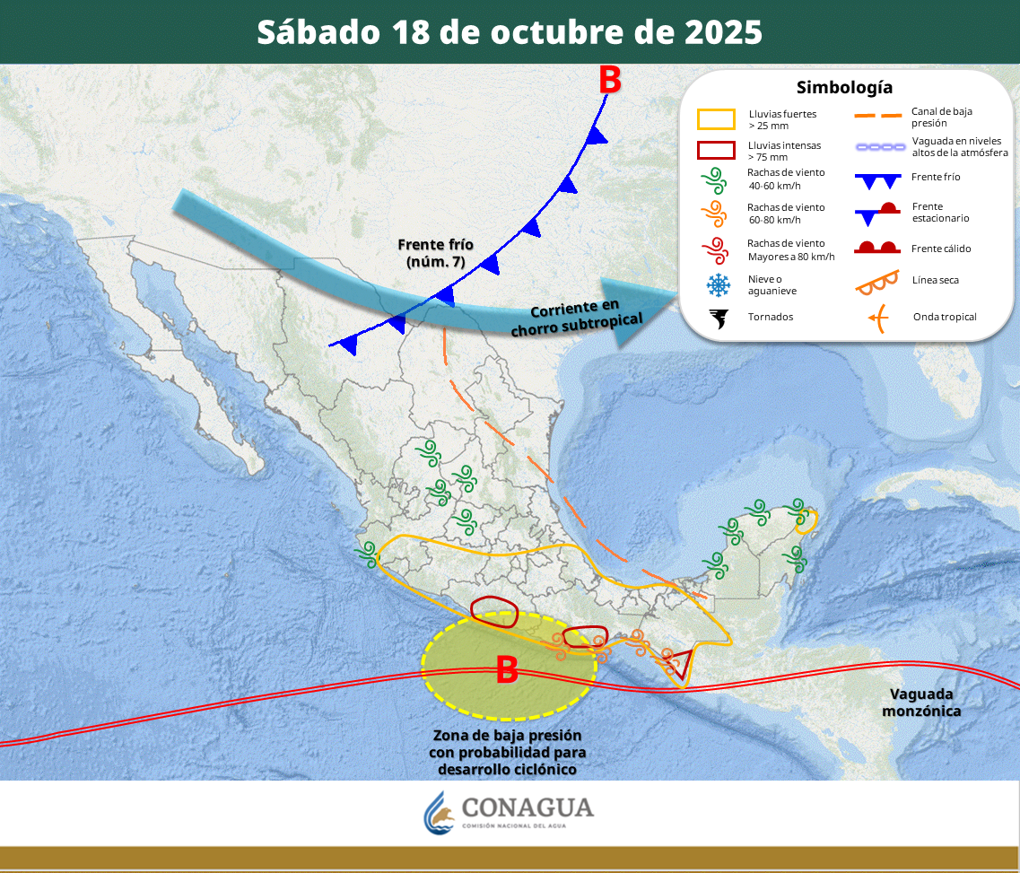 principios de la posible tormenta tropical sonia
