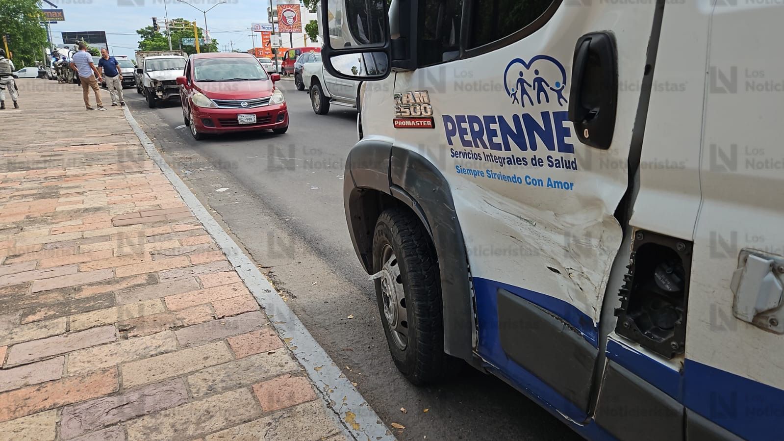 Accidente de ambulancia en Las Quintas, Culiacán
