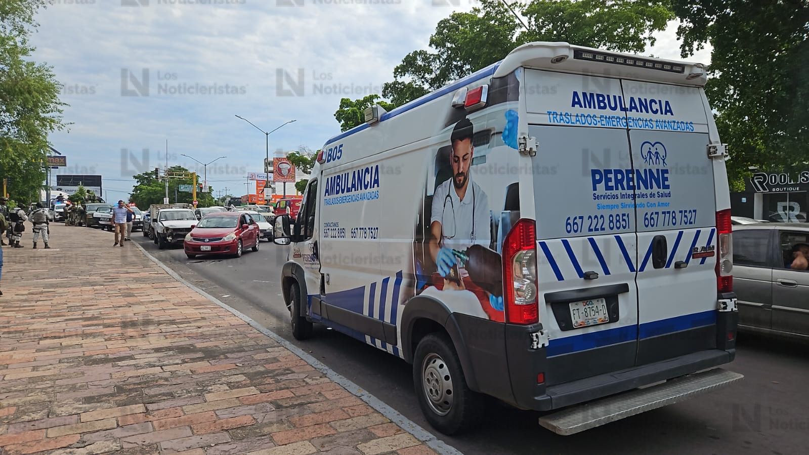 Accidente de ambulancia en Las Quintas, Culiacán