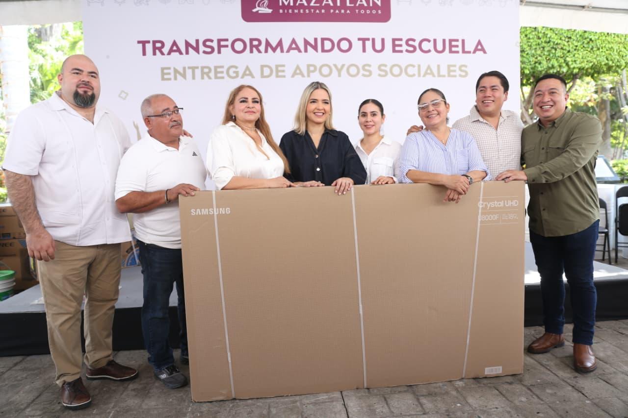 Apoyan a 57 escuelas de Mazatlán, Sinaloa con el programa Transformando tu Escuela