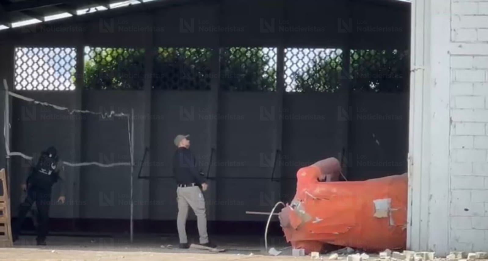 Atacan con dron en la policía municipal de Escuinapa