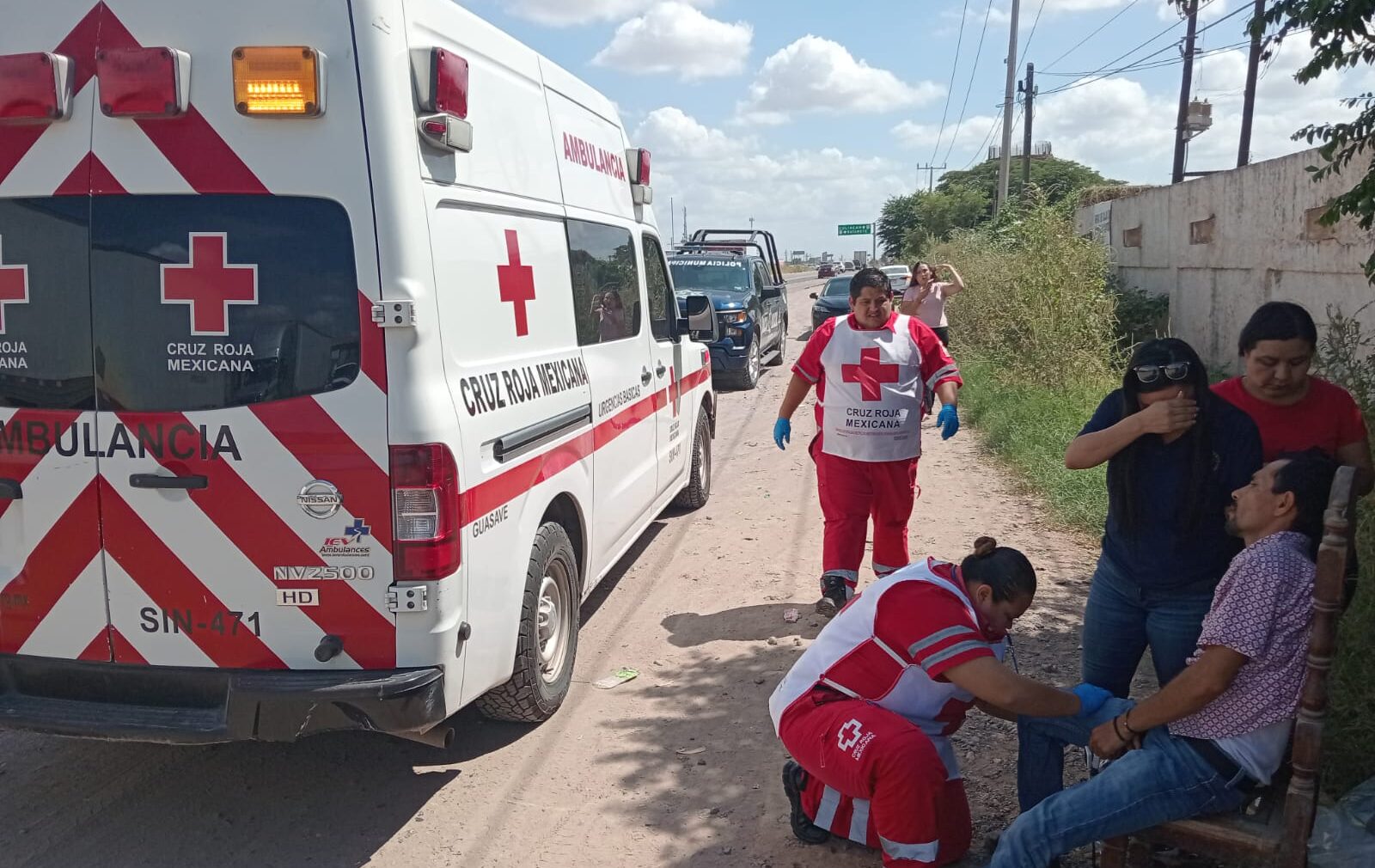 Choque con volcadura deja un lesionado en la carretera Internacional México 15, en Guasave, Sinaloa