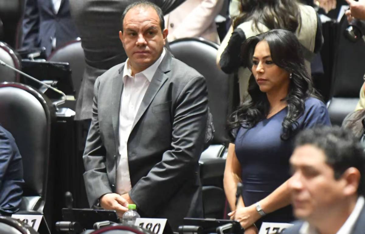 Cuauhtémoc Blanco durante la sesión ordinaria de la Cámara de Diputados,