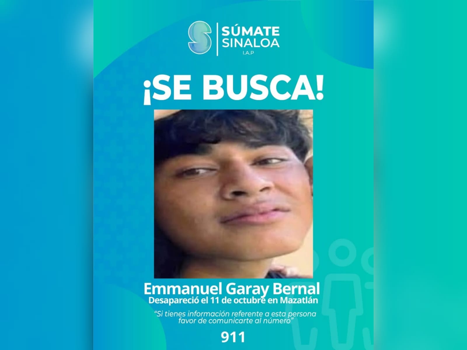 Emmanuel es buscado por su mamá en Mazatlán